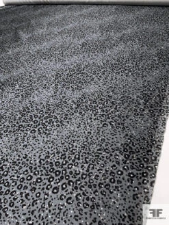 Animal Pattern Printed Silk-Cotton Mikado - Greys / Black 18 Animal Pattern Printed Silk-Cotton Mikado - Greys / Black -Fabrics And Fabrics Store 18102 8