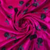 Floral Embroidered Velour - Fuchsia / Evergreen 2 Floral Embroidered Velour - Fuchsia / Evergreen -Fabrics And Fabrics Store 18214 1