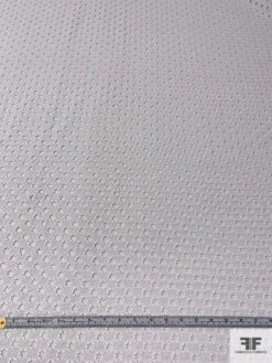 Stars In Circles Embroidered Eyelet Cotton - White -Fabrics And Fabrics Store 18271 5