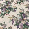 Rustic Floral Printed Cotton Pique - Earthy Greens / Dusty Purples / Yellows / Antique White -Fabrics And Fabrics Store 18302 4