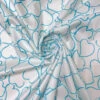 Made In Switzerland Hearts Printed Fine Cotton Sateen - Turquoise / White 2 Made In Switzerland Hearts Printed Fine Cotton Sateen - Turquoise / White -Fabrics And Fabrics Store 18448 1
