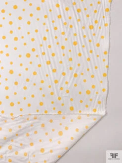 Made In Switzerland Polka Dots Printed Fine Cotton Sateen - Yellow / White 16 Made In Switzerland Polka Dots Printed Fine Cotton Sateen - Yellow / White -Fabrics And Fabrics Store 18452 7