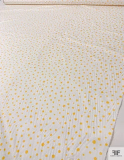 Made In Switzerland Polka Dots Printed Fine Cotton Sateen - Yellow / White 17 Made In Switzerland Polka Dots Printed Fine Cotton Sateen - Yellow / White -Fabrics And Fabrics Store 18452 8