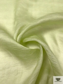 Italian 2-Ply Yarned Silk And Cotton Organza - Soft Lime -Fabrics And Fabrics Store 18525 2