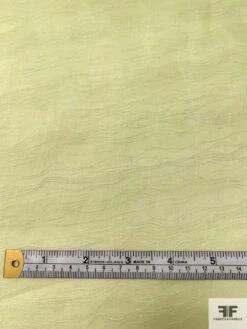 Italian 2-Ply Yarned Silk And Cotton Organza - Soft Lime -Fabrics And Fabrics Store 18525 6
