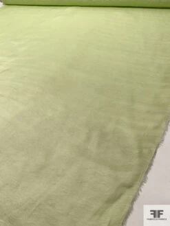 Italian 2-Ply Yarned Silk And Cotton Organza - Soft Lime -Fabrics And Fabrics Store 18525 8