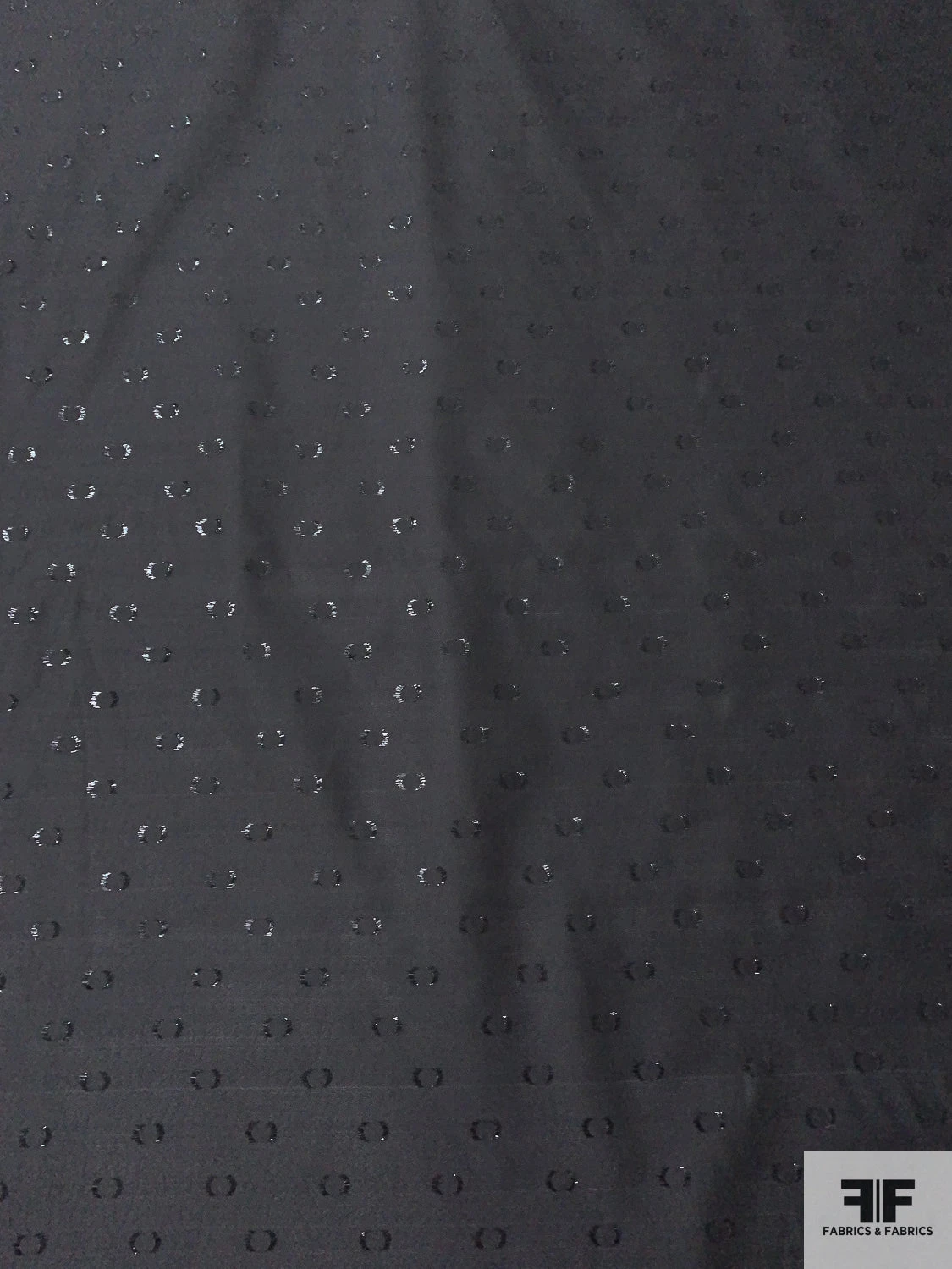 French Lightweight Taffeta With Lurex Dots - Black 7 French Lightweight Taffeta With Lurex Dots - Black - Image 5