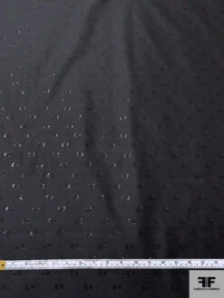 French Lightweight Taffeta With Lurex Dots - Black 16 French Lightweight Taffeta With Lurex Dots - Black -Fabrics And Fabrics Store 18549 5