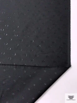 French Lightweight Taffeta With Lurex Dots - Black 17 French Lightweight Taffeta With Lurex Dots - Black -Fabrics And Fabrics Store 18549 7
