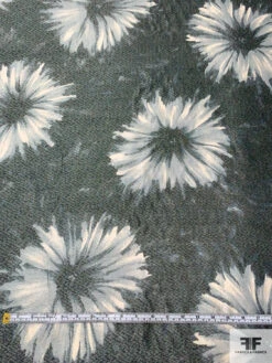 Made In Switzerland Floral Printed Lamé - Dark Dusty Sage / Dusty Sky / Light Gold 16 Made In Switzerland Floral Printed Lamé - Dark Dusty Sage / Dusty Sky / Light Gold -Fabrics And Fabrics Store 18550 5