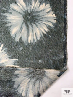 Made In Switzerland Floral Printed Lamé - Dark Dusty Sage / Dusty Sky / Light Gold 18 Made In Switzerland Floral Printed Lamé - Dark Dusty Sage / Dusty Sky / Light Gold -Fabrics And Fabrics Store 18550 7
