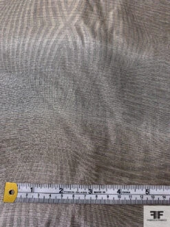 Made In Switzerland Linear Design 2-Ply Organza Lamé - Grey / Taupe / Silver 15 Made In Switzerland Linear Design 2-Ply Organza Lamé - Grey / Taupe / Silver -Fabrics And Fabrics Store 18558 6