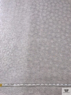 Made In Switzerland Circles And Floral Metallic Jacquard Gazar - Grey / Silver -Fabrics And Fabrics Store 18559 4