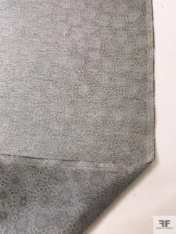Made In Switzerland Circles And Floral Metallic Jacquard Gazar - Grey / Silver -Fabrics And Fabrics Store 18559 6