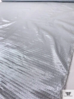 French Oval Design Holographic Jacquard Tissue Lamé - Silver / Grey 17 French Oval Design Holographic Jacquard Tissue Lamé - Silver / Grey -Fabrics And Fabrics Store 18560 8