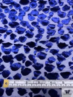 French Spotted Cut Panné Velvet - Deep Royal Blue 16 French Spotted Cut Panné Velvet - Deep Royal Blue -Fabrics And Fabrics Store 18590 6