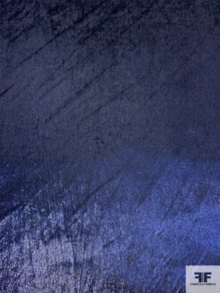 Solid Metallic Panné Velvet - Navy Blue 14 Solid Metallic Panné Velvet - Navy Blue -Fabrics And Fabrics Store 18633 4