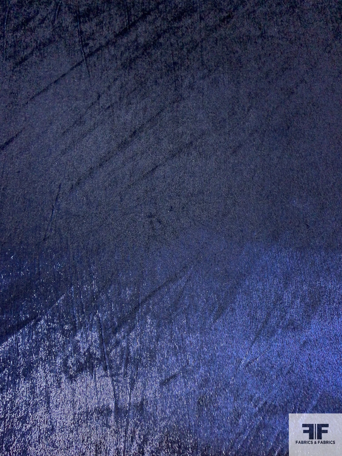 Solid Metallic Panné Velvet - Navy Blue 7 Solid Metallic Panné Velvet - Navy Blue - Image 5
