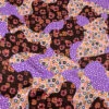 Floral Circles Blotch Collage Printed Silk Charmeuse - Brown / Violet / Orange / Pinks 1 Floral Circles Blotch Collage Printed Silk Charmeuse - Brown / Violet / Orange / Pinks -Fabrics And Fabrics Store 18655 4