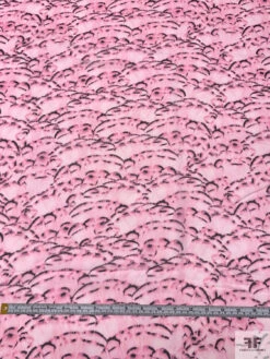 Abstract Printed Silk Chiffon - Baby Pink / Black 16 Abstract Printed Silk Chiffon - Baby Pink / Black -Fabrics And Fabrics Store 18717 5