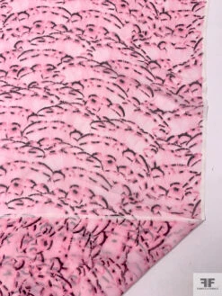 Abstract Printed Silk Chiffon - Baby Pink / Black 18 Abstract Printed Silk Chiffon - Baby Pink / Black -Fabrics And Fabrics Store 18717 7