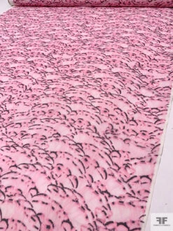 Abstract Printed Silk Chiffon - Baby Pink / Black 19 Abstract Printed Silk Chiffon - Baby Pink / Black -Fabrics And Fabrics Store 18717 8