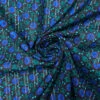 Ditsy Leaf And Buds Printed Pointelle Cotton Lawn - Black / Evergreen / Indigo Blue / Turquoise -Fabrics And Fabrics Store 18727 1
