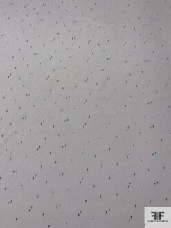 Teardrop Graphic Printed Lightweight Silk-Cotton Lawn - Off-White / Navy -Fabrics And Fabrics Store 18733 4