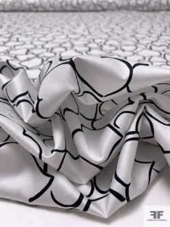 Made In Switzerland Hearts Printed Fine Cotton Twill-Sateen - White / Black 19 Made In Switzerland Hearts Printed Fine Cotton Twill-Sateen - White / Black -Fabrics And Fabrics Store 18741 9