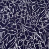Sketch Floral Printed Stretch Cotton Pique - Navy / White -Fabrics And Fabrics Store 18752 4