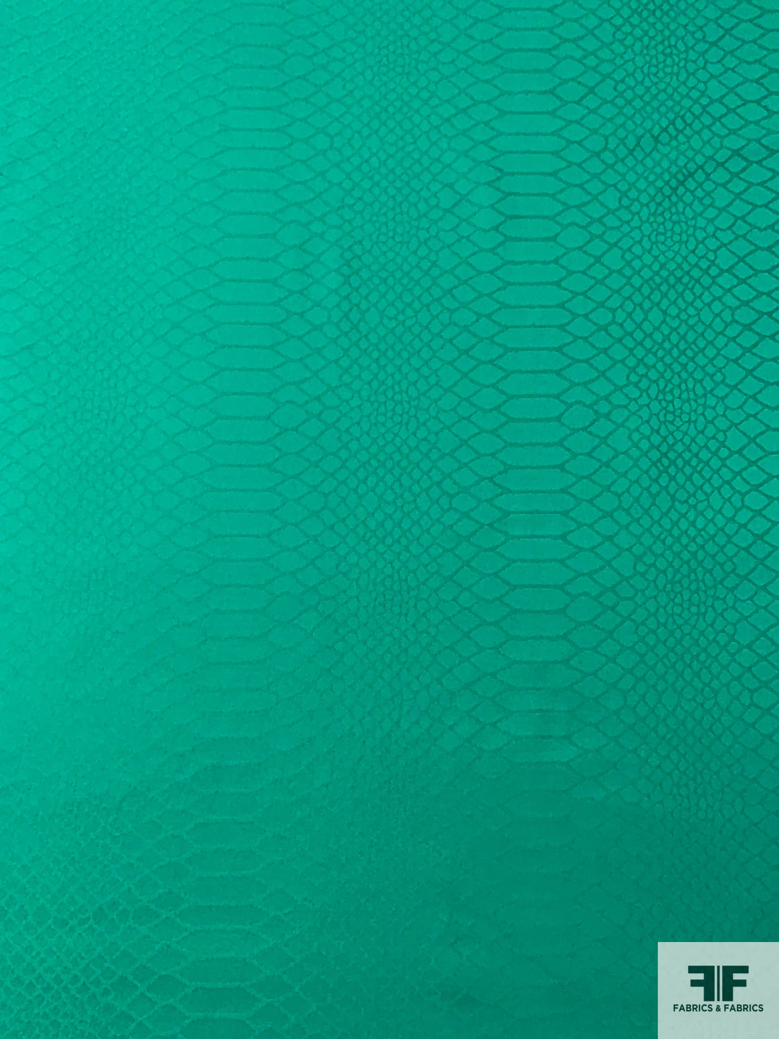Reptile Pattern Stretch Jacquard Cotton Twill - Jade Green 7 Reptile Pattern Stretch Jacquard Cotton Twill - Jade Green - Image 5