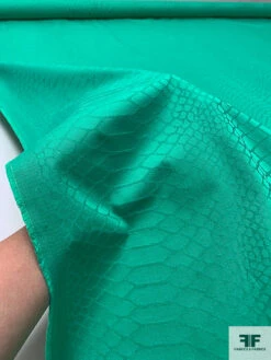 Reptile Pattern Stretch Jacquard Cotton Twill - Jade Green 19 Reptile Pattern Stretch Jacquard Cotton Twill - Jade Green -Fabrics And Fabrics Store 18760 9