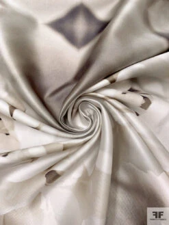 Italian Gloomy Abstract Printed Silk-Cotton Mikado - Shades Of Grey / Taupe / Off-White 13 Italian Gloomy Abstract Printed Silk-Cotton Mikado - Shades Of Grey / Taupe / Off-White -Fabrics And Fabrics Store 18836 2