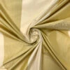 Bold Vertical Striped Yarn-Dyed Silk Taffeta - Flaxen / Champagne -Fabrics And Fabrics Store 18902 1