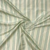 Vertical Striped Yarn-Dyed Silk Taffeta - Dusty Aqua / Cream 2 Vertical Striped Yarn-Dyed Silk Taffeta - Dusty Aqua / Cream -Fabrics And Fabrics Store 18947 9