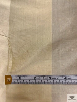 Vertical Striped Yarn-Dyed Silk Shantung - Shaker Beige / Pearl Light Golds 17 Vertical Striped Yarn-Dyed Silk Shantung - Shaker Beige / Pearl Light Golds -Fabrics And Fabrics Store 18956 5