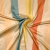 Vertical Striped Yarn-Dyed Lightweight Silk Satin - Bright Copper / Yellow / Dusty Aqua / Champagne -Fabrics And Fabrics Store 18959 1