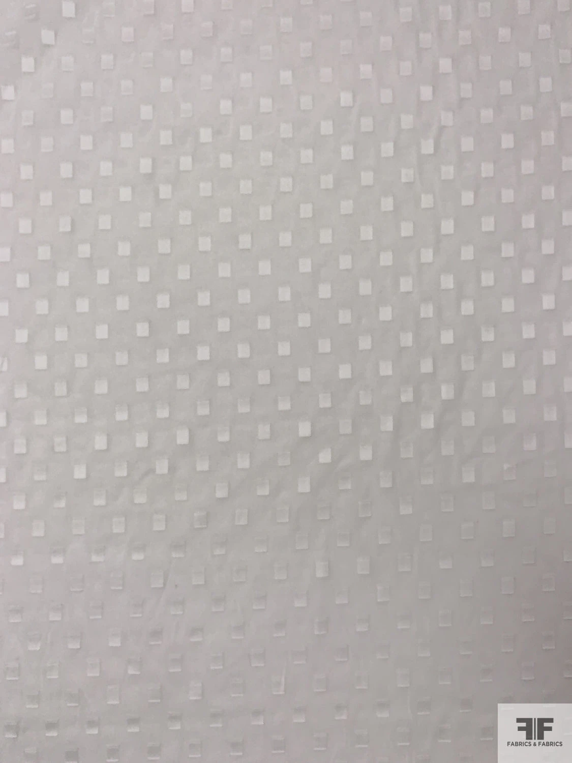 Made In Switzerland Rectangles Burnout Cotton Voile - Off-White 7 Made In Switzerland Rectangles Burnout Cotton Voile - Off-White - Image 5