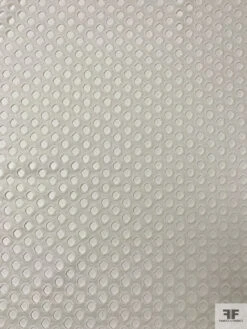 Circles Embroidered Eyelet Cotton - Off-White -Fabrics And Fabrics Store 18969 3