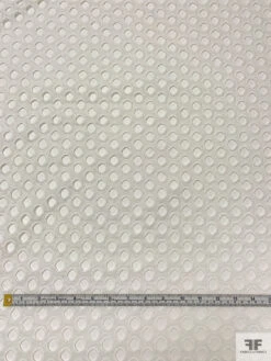 Circles Embroidered Eyelet Cotton - Off-White -Fabrics And Fabrics Store 18969 4