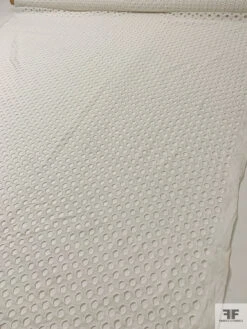 Circles Embroidered Eyelet Cotton - Off-White -Fabrics And Fabrics Store 18969 7