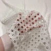 Circles Embroidered Eyelet Cotton - Off-White