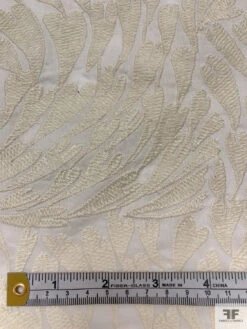 Breezing Hearts Embroidered Cotton Lawn - Cream / White 16 Breezing Hearts Embroidered Cotton Lawn - Cream / White -Fabrics And Fabrics Store 18971 5