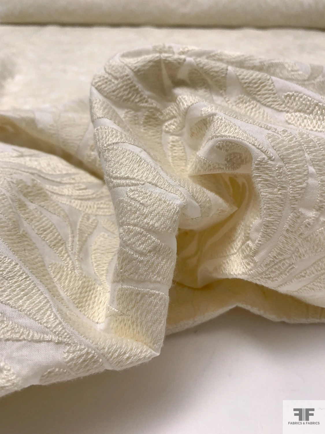 Breezing Hearts Embroidered Cotton Lawn - Cream / White 11 Breezing Hearts Embroidered Cotton Lawn - Cream / White - Image 9