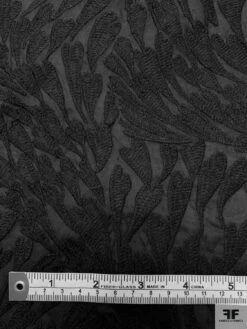 Breezing Hearts Embroidered Cotton Lawn - Black -Fabrics And Fabrics Store 18987 6