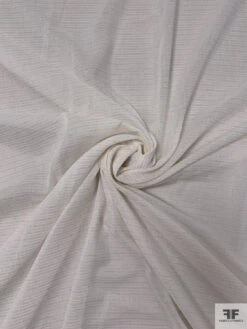 Metallic Striped Cotton Voile - Off-White / Gold 11 Metallic Striped Cotton Voile - Off-White / Gold -Fabrics And Fabrics Store 18994 2