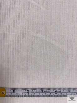 Metallic Striped Cotton Voile - Off-White / Gold 14 Metallic Striped Cotton Voile - Off-White / Gold -Fabrics And Fabrics Store 18994 5