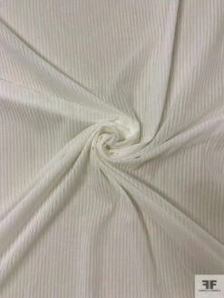 Made In Japan Shadow Striped Cotton Voile - Off-White