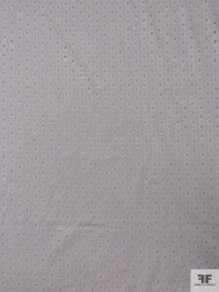 Made In Japan Connected Circles Embroidered Eyelet Cotton Lawn - White -Fabrics And Fabrics Store 19005 3