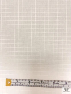 Small Windowpane Cotton Lawn - Off-White 11 Small Windowpane Cotton Lawn - Off-White -Fabrics And Fabrics Store 19007 3